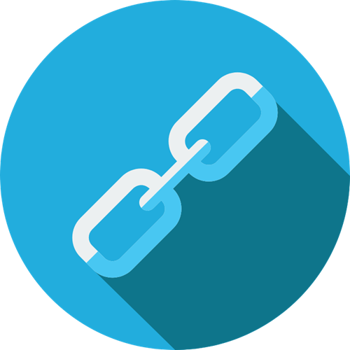 Icon Kettenglied Blau